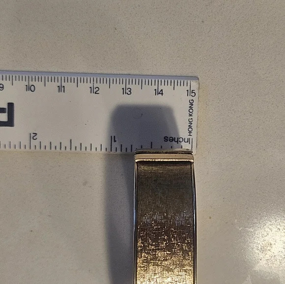 Antique Victorian 14k Gold Filled Hinged Bangle Bracelet - Picture 5 of 7